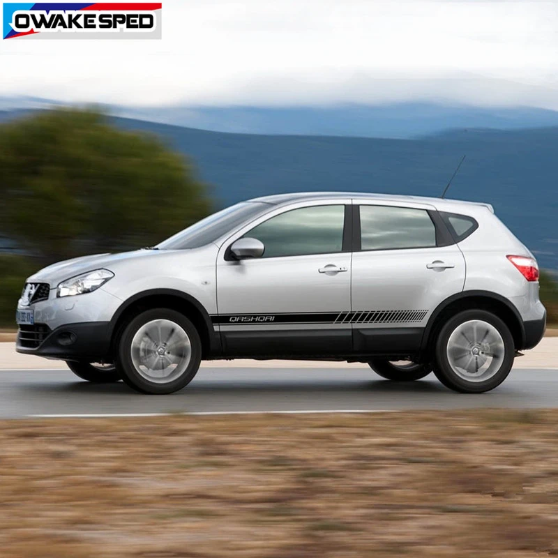 Двусторонняя Спортивная полоска для Nissan Qashqai J11 J10 наклейка на дверь автомобиля