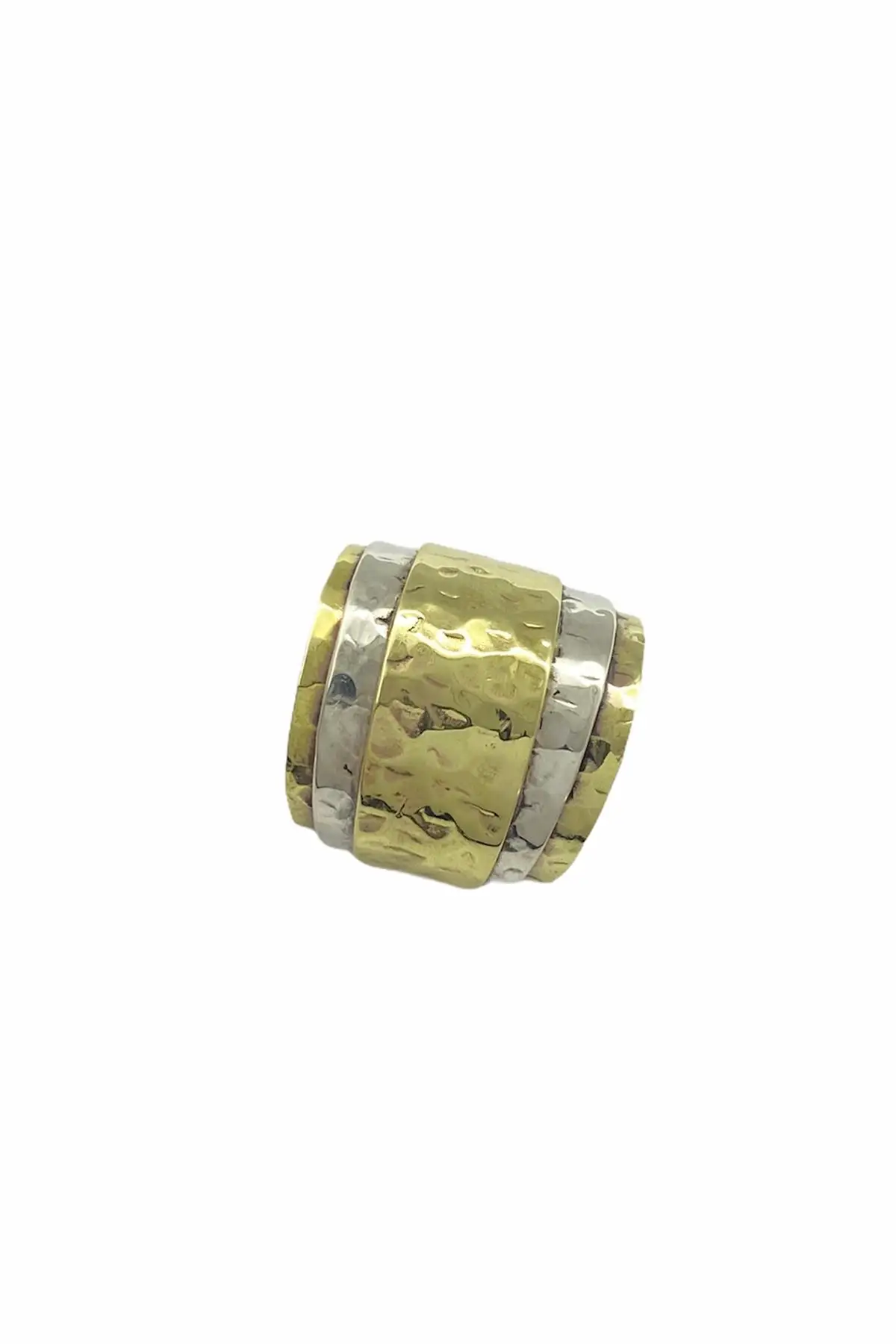 Женское Оригинальное регулируемое кольцо с золотым молотом и татуировкой |