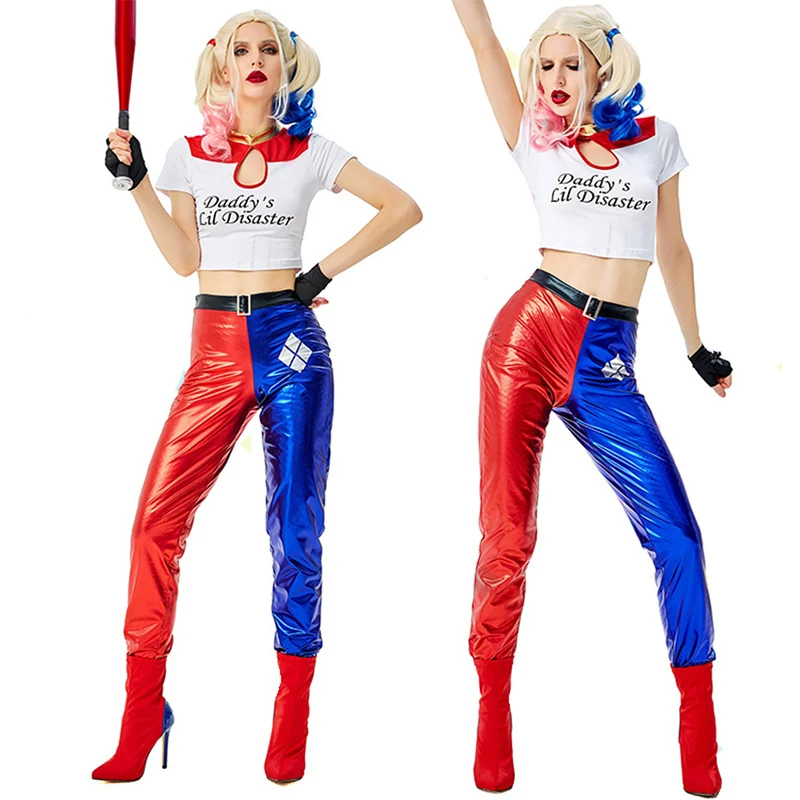 Женский карнавал для родителей и детей костюм клоуна Джокера Хэллоуина отряд