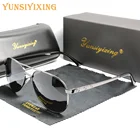 Мужские поляризационные солнцезащитные очки YSYX, классические брендовые уличные солнцезащитные очки-авиаторы UV400, мужские очки для путешествий, рыбалки, 6038