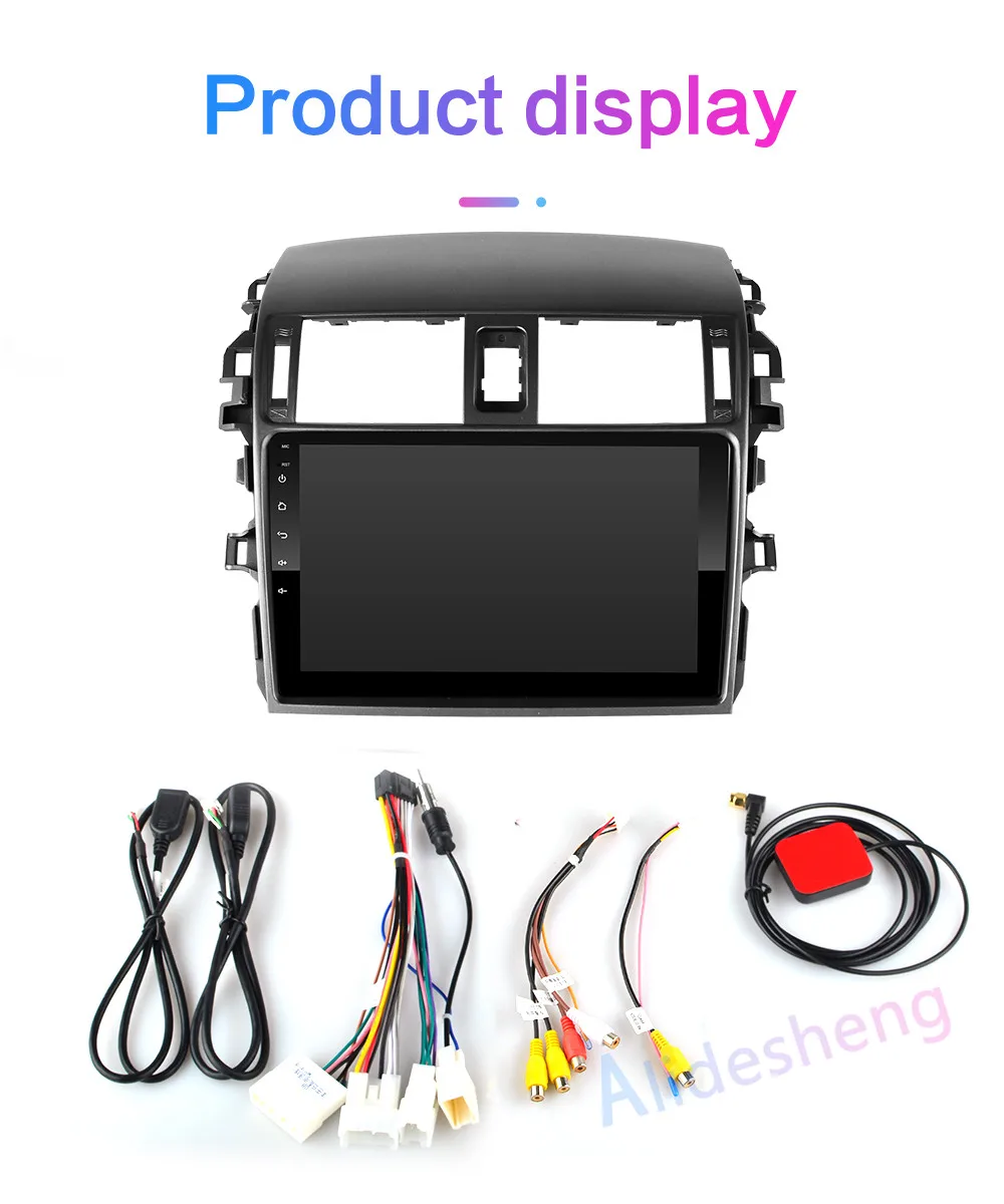 2din 2.5D Android 8 1 автомобильный DVD мультимедийный плеер для Toyota Corolla 2007 2008 2009 2010 2011 2012 2013