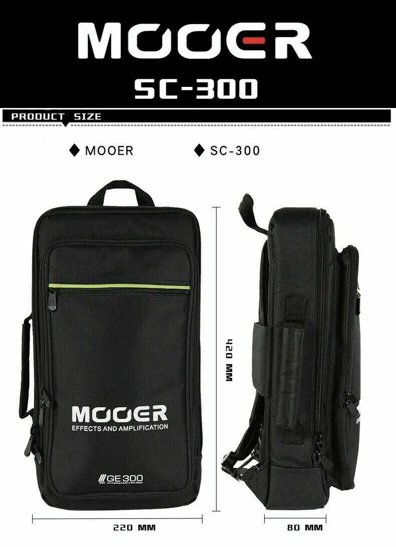 Mooer Bag Case for GE300 Guitar Effects Pedal Accessories Soft Carry Case SC300
