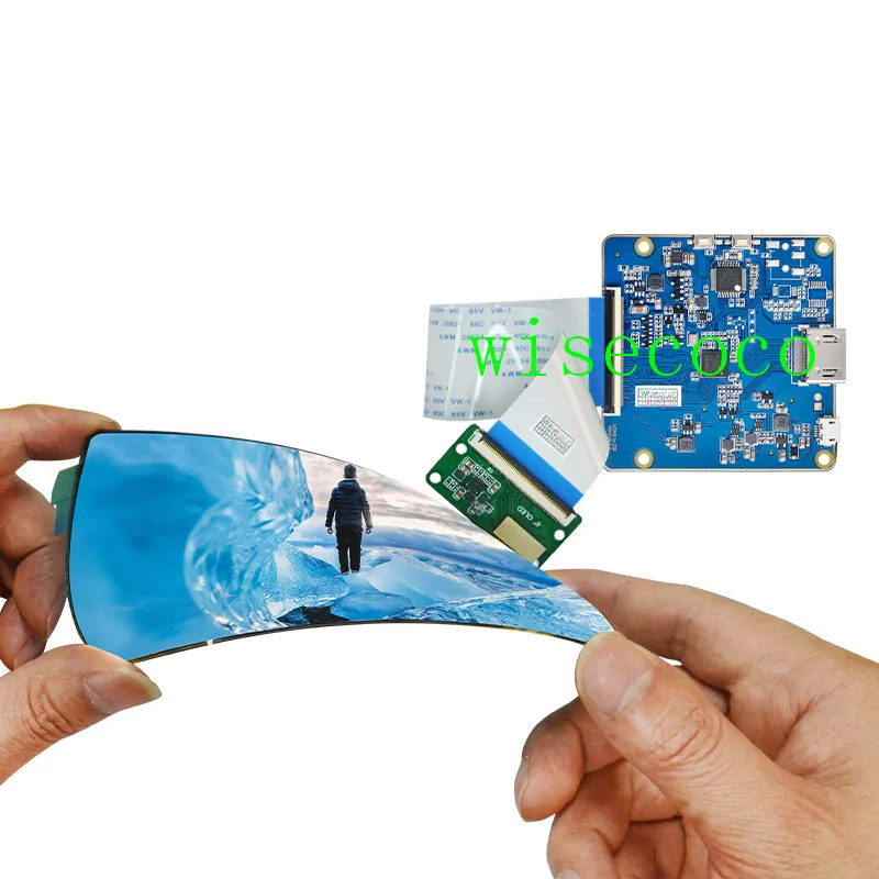 Pantalla Flexible OLED de 6 pulgadas, pantalla de visualizaci&oacute;n de 2160x1080, placa de controlador MIPI, enrollable, amoled-0