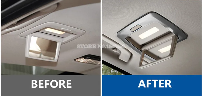 Внутренняя заднего зеркало для нанесения макияжа светильник накладка 2 шт. BMW 5