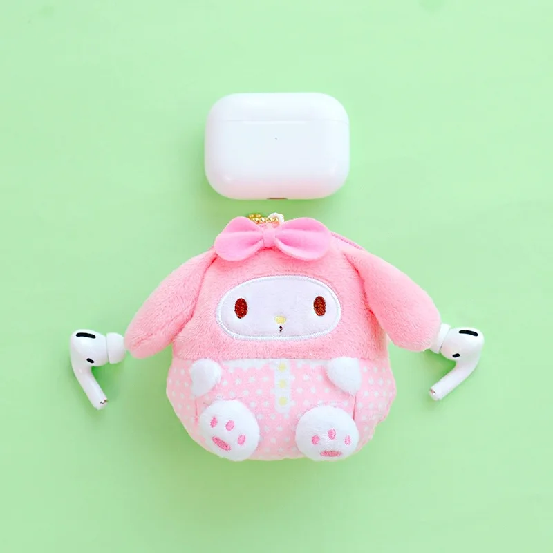 8 см мультфильм Sanrio My Melody Kuromi Kitty Cinnamoroll PC плюшевая собака аниме игрушка Кошелек