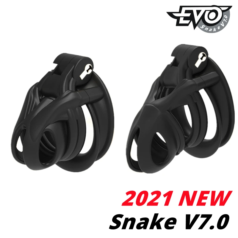 CHASTE BIRD 2021 новая змея V7.0 3D Эво клетка Мамба мужское целомудрие устройство двойная