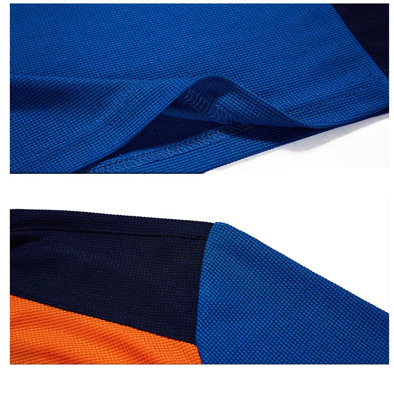 Новое поступление летние мужские футболки на молнии для альпинизма и походов