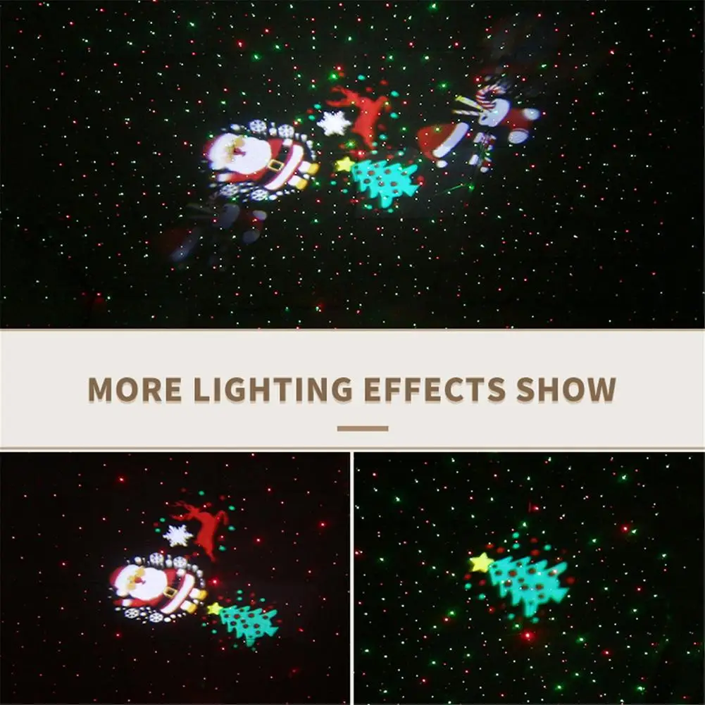 

Christmas Projection Light LED Starry Sky Light 52 Pattern Decorative Light Christmas Party KTV Bar Sound Control Stage Light