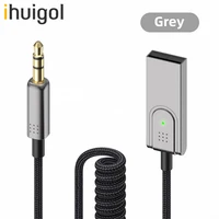ihuigol car aux bluetooth 5 0 3 5mm jack dongle cable for speaker audio player music headphone reciever handsfree transmitter