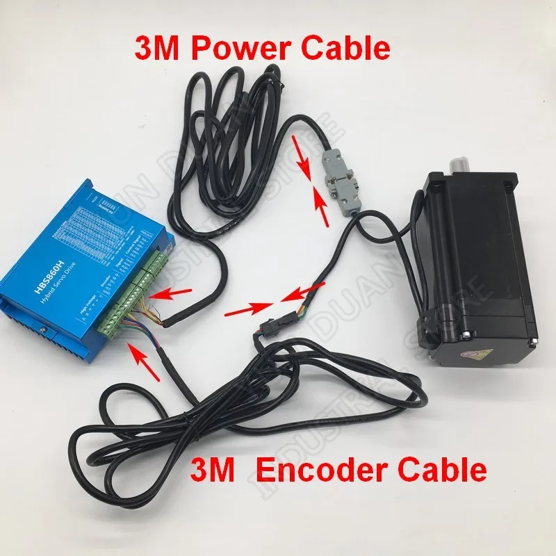 Бесплатная доставка! Шаговый двигатель с замкнутой петлей NEMA23 57 мм 300 нм драйвер 5