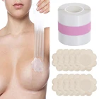 10 шт., лидер продаж, модная силиконовая лента для груди, клейкая лента для груди, бюстгальтер, невидимая накладка на сосок, клейкая лента для груди