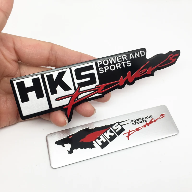 Автомобильное оформление 3D из легированного алюминия с эмблемой Hks Power, стерео-модифицированные наклейки-эмблемы, украшения, знаки и автоаксессуары.