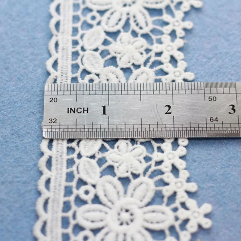 7 ярдов белые цветочные вечерние ткани вышивка кружева для свадебного платья