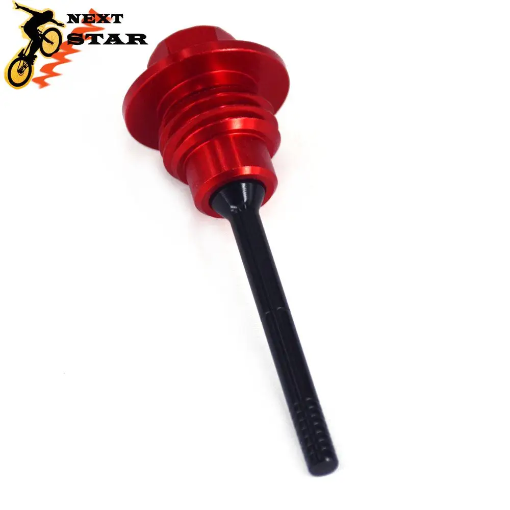 CNC 09-16 Motorcycle Red Aluminum Oil Dipstick Gauge Plugs For HONDA CRF450R CRF 450R 450 R 2009-2011 2012 2013 2014 2015 2016 | Автомобили