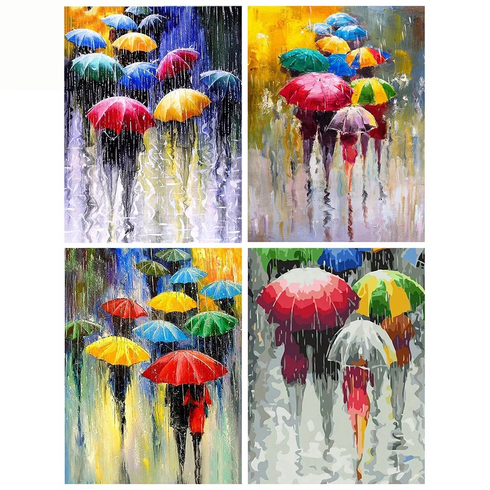 5dалмазная живопись городская мозаика пейзаж квадратная Алмазная/круглая