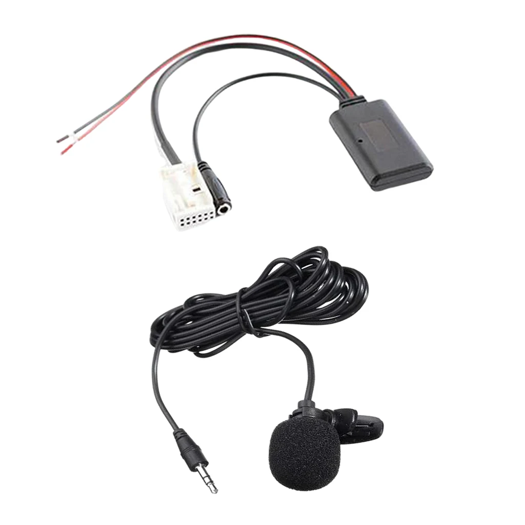 Bluetooth Aux аудио кабель микрофон адаптер комплект для BMW E60 E63 E64 E66