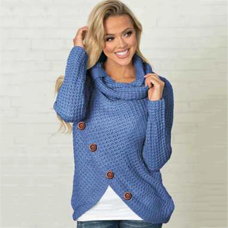 

New ladies pregnant long-sleeved turtleneck sweater solid color women's pregnant women autumn and winter casual loose shirt