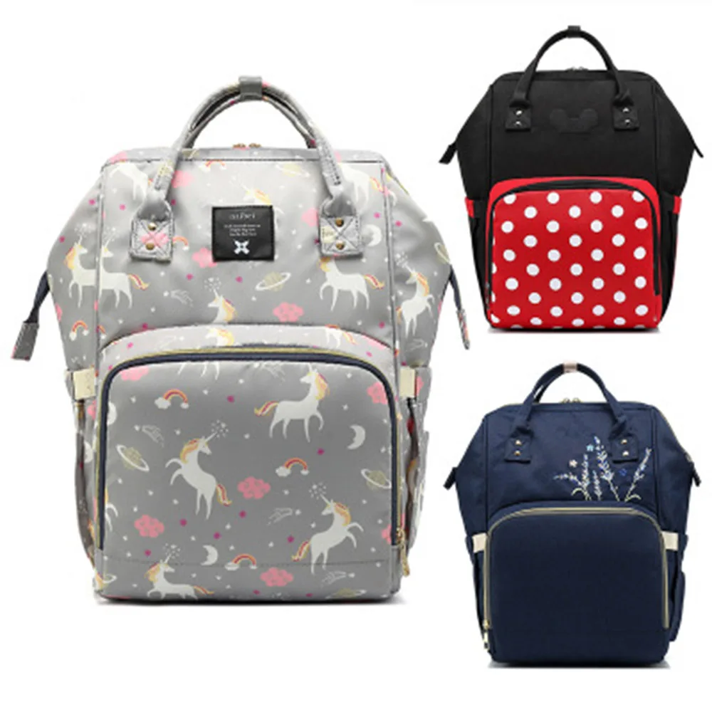 Детская сумка большая емкость водонепроницаемая для подгузников модный рюкзак