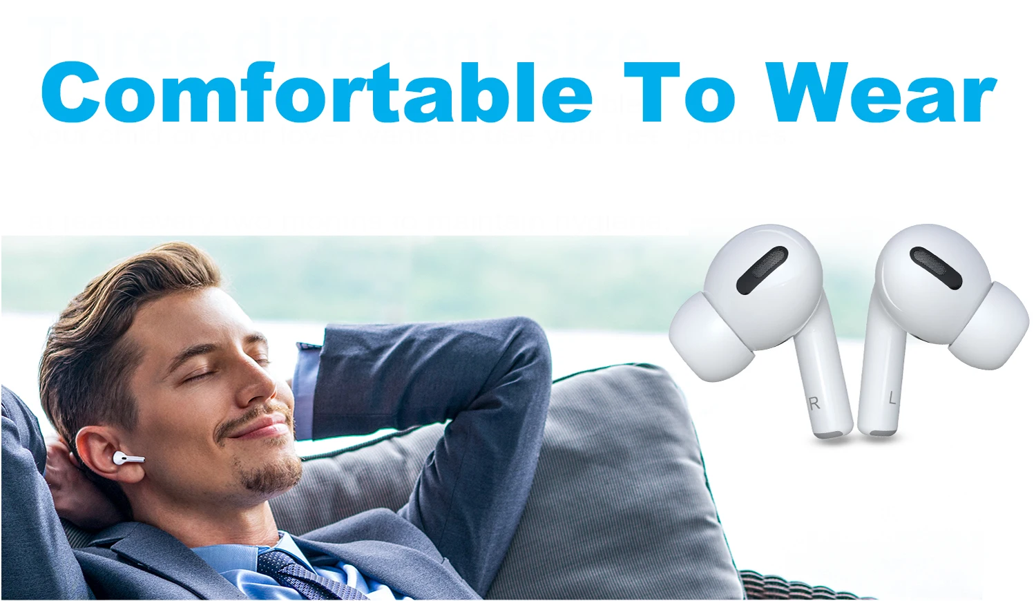 Силиконовые насадки для наушников Airpods Pro 6 пар Запасные наушники с коробкой |