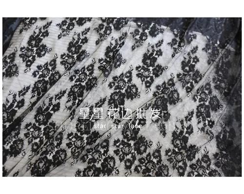 Кружевная ткань ширина 3 м 1 черно-белая сетка кружевная сделай сам на платформе -