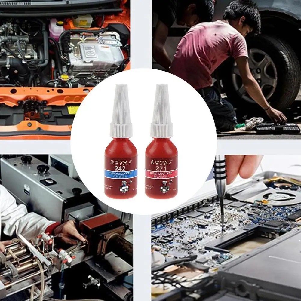 Винтовой клей 10 мл блокирующий агент резьбы анаэробный 242/271 маслостойкий