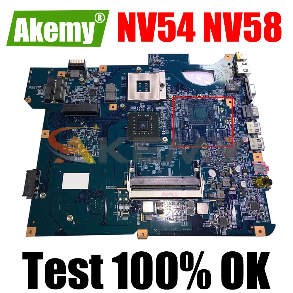 AKEMY SJV50-MV MB 48 4bu01.01n MB.WDD01.001 для Packard Bell TJ65 gateway NV54 NV58 материнская плата ноутбука GM45 DDR2 -