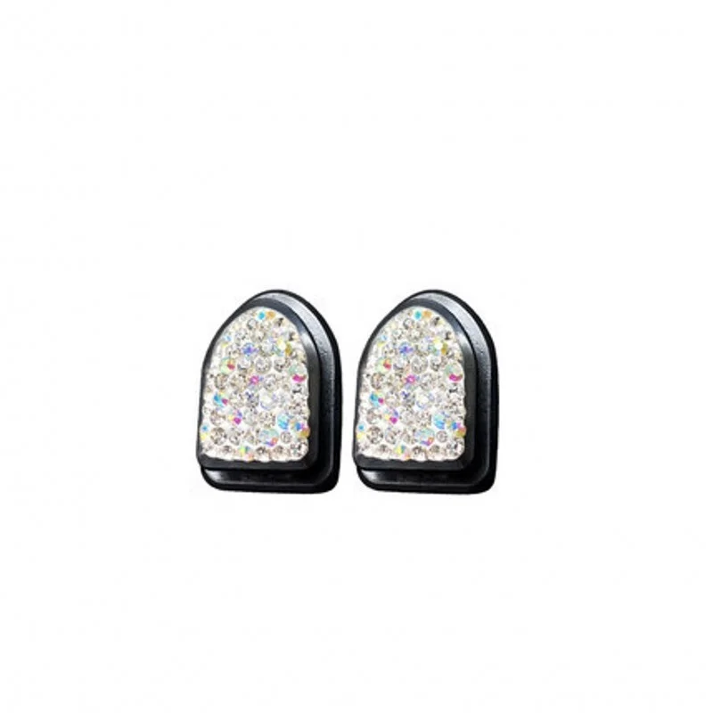 

2 Pcs Mini Rhinestone Crystal Car Hooks Door Hanging Bag Home Wall Decorations Auto Ornaments Hook