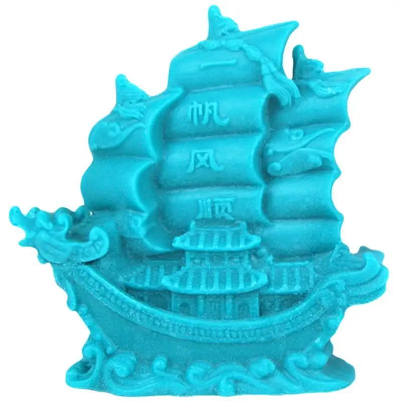 

Chinese Style Smooth Sailing Silicone Candle Mold Carving Art Aromatherapy Plaster Home Decoration Mold Wedding Gift Handmade