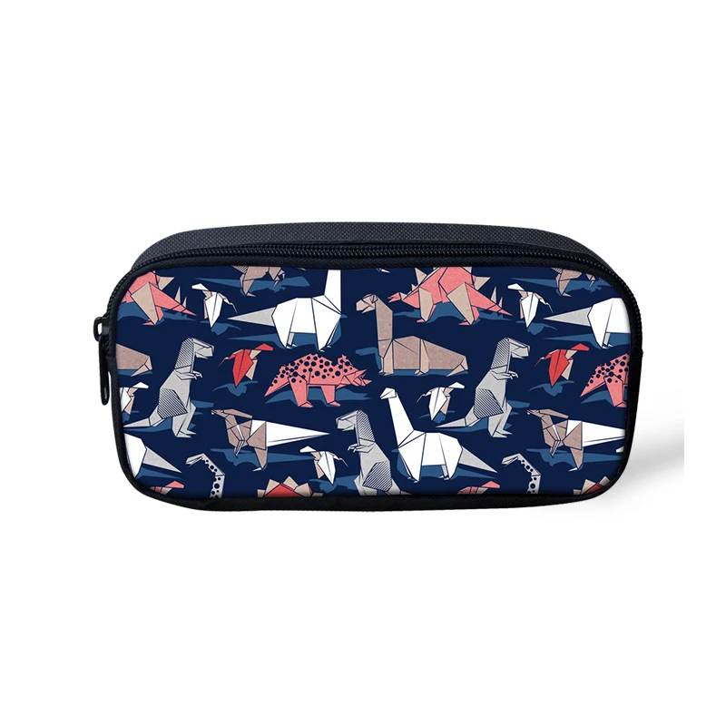 Пенал для мальчиков и девочек милый школьный чехол с динозавром оригами подарок