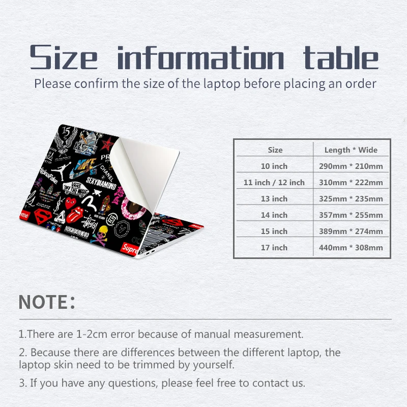 Наклейки для ноутбука сделай сам виниловые наклейки блокнота из ПВХ 11 6 13 3 14 15 17