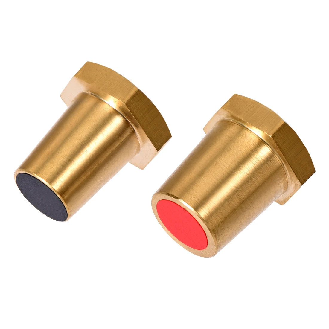 

Uxcell 1Pair Battery Charging Side Post Positive Negative 7mm Female Brass for Top Post Marine Battery Terminals