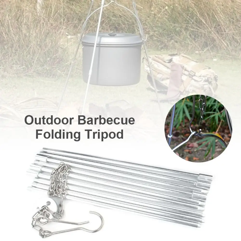 Штатив для кемпинга на открытом воздухе портативный чугунный подвесной котелок