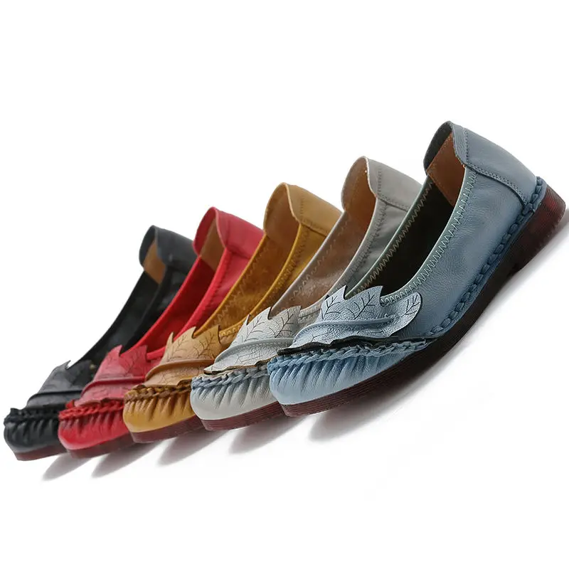 Женские туфли оксфорды из натуральной кожи на плоской подошве осень 2021|Обувь без