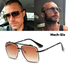 Солнцезащитные очки JackJad 2021 мужские, модные классические градиентные солнечные очки Mach Six в винтажном стиле, брендовые дизайнерские очки 95527