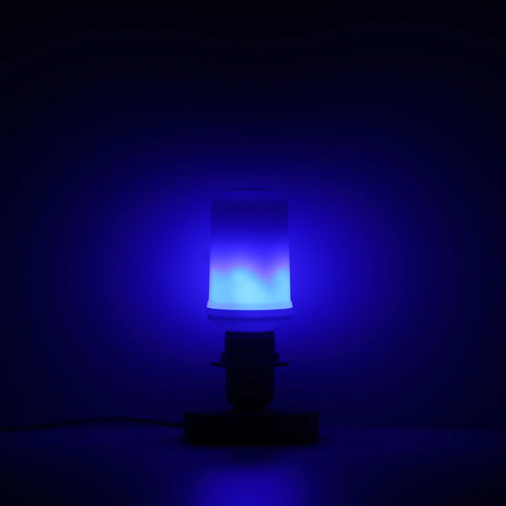 1PC E27 LED Flame Effect Fire Light Bulb Flickering Emulation Decor Lamp Creative 4 modes+Gravity Sensor Lights | Лампы и освещение