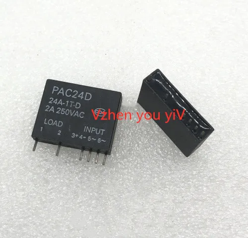 5 шт./твердотельное Оригинальное реле pac24d 24a-1t-d 24v2a / 250VAC 6-контактное CJES PAC24D |