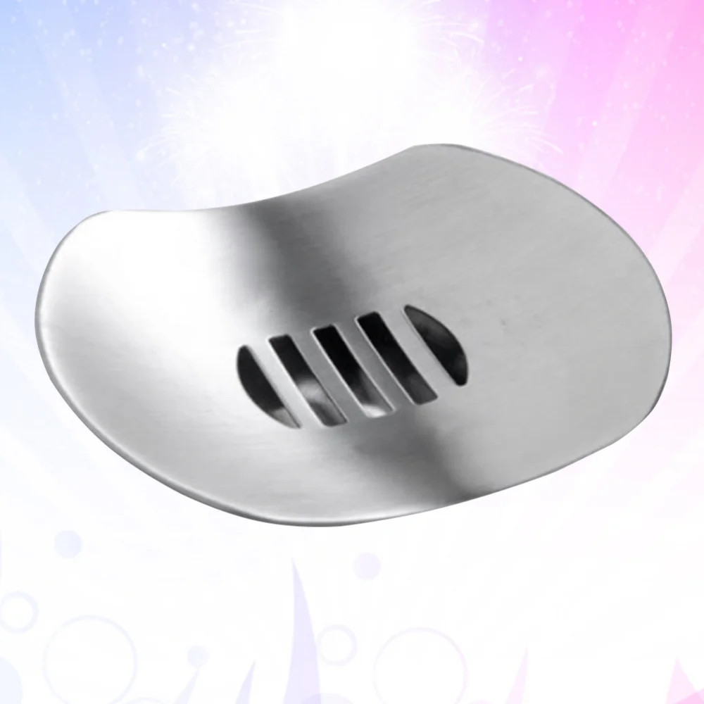 

1pc Stainless Steel Soap Box Durable Drain Soap Tray Soap Storage Box for Bathroom Kitchen Home (Silver)