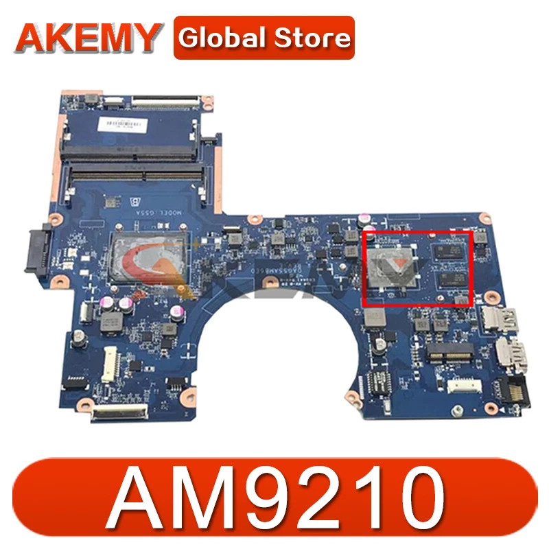 

AKemy материнская плата для ноутбука HP 15-AW 15-AW007CY Core A9-9210 AM9210 216-0864032 материнская плата DAG55AMB6E0 DDR4