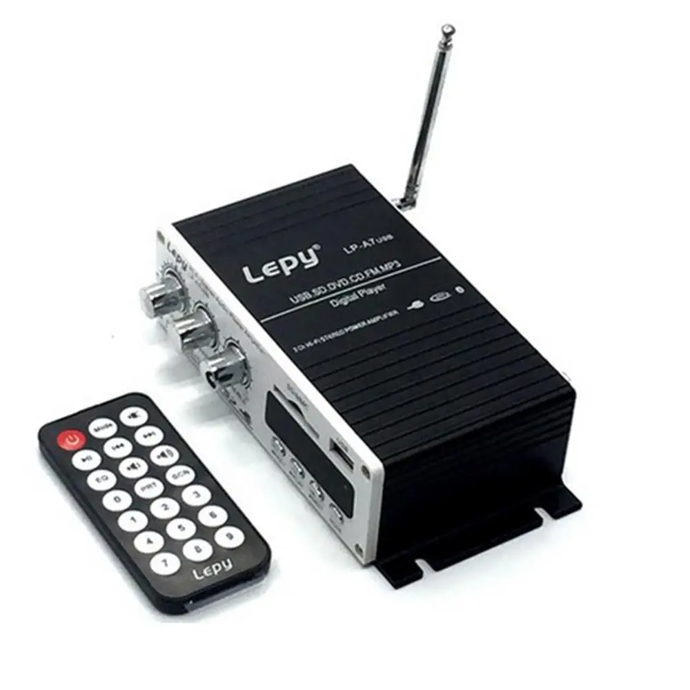 Стерео усилитель Bluetooth цифровой плеер Hi Fi стерео аудио USB SD DVD FM Усилитель мощности