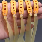 3 шт. утолщенная плоская резиновая лента 2 мм высокоэластичные однотонные аксессуары для стрельбы охоты рогатки резиновая лента