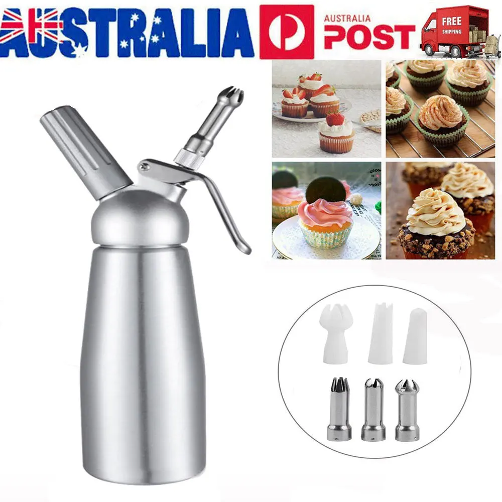 

Professional Whipped Cream Dispenser Aluminium Cream Whipper Dessert Tools 500ml