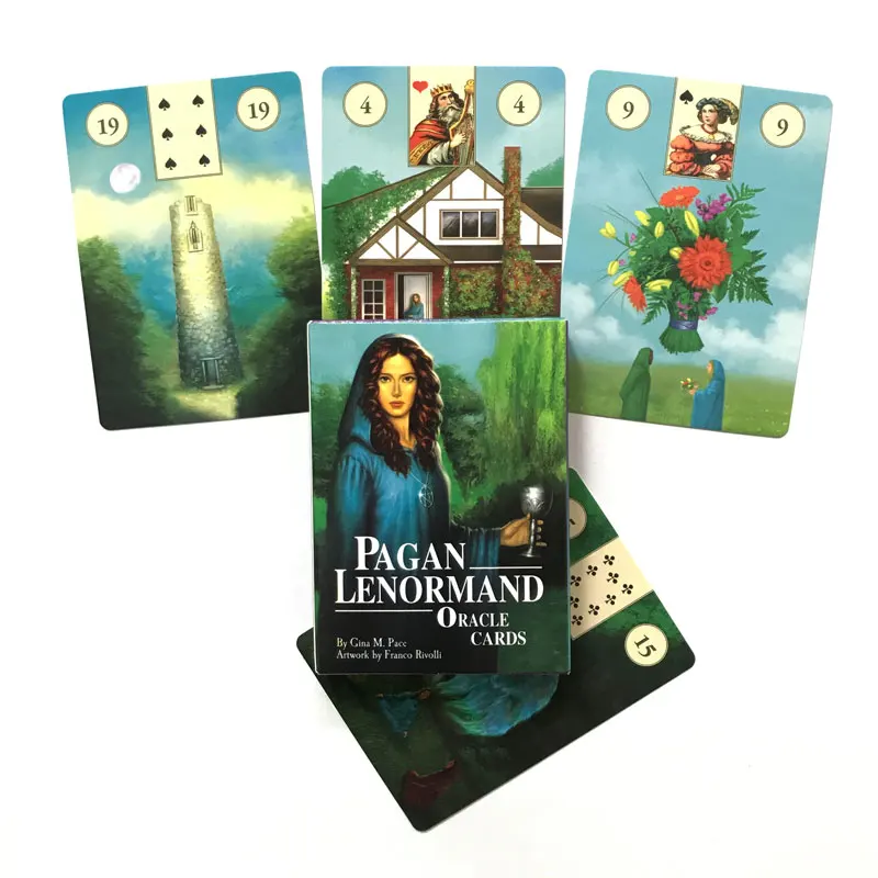 

38 Pcs Pagan Lenormand Oracle Cards Full English Oracle Divination Game Tarot Cards And A Variety Of Tarot Cards To Choose From