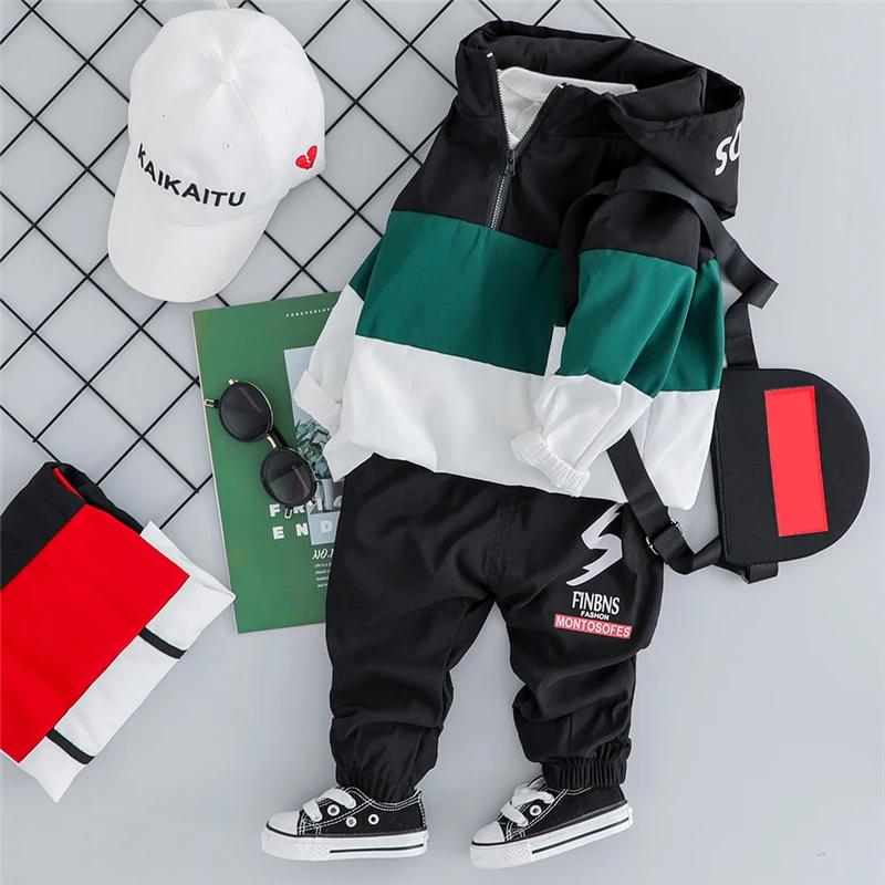 Комплект осенней одежды для маленьких мальчиков и девочек от HYLKIDHUOSE футболка с