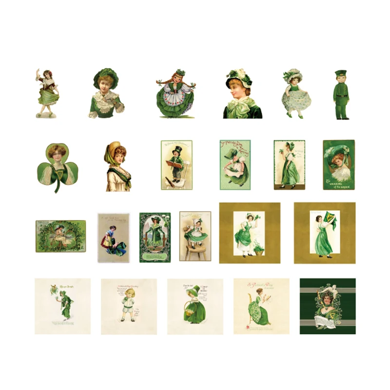 XINAHER 46 шт./кор. винтажная наклейка с ангелами для девочек декоративные наклейки