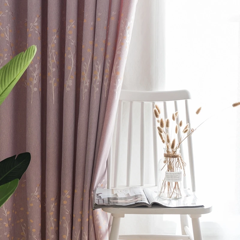 Затемняющие шторы с цветочным рисунком римские жаккардовые Короткие Занавески