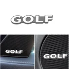 3D наклейка для стайлинга автомобиля, алюминиевая эмблема, внутренний динамик, звуковой значок для Volkswagen VW GOLF MK6 Golf 6 Golf 7