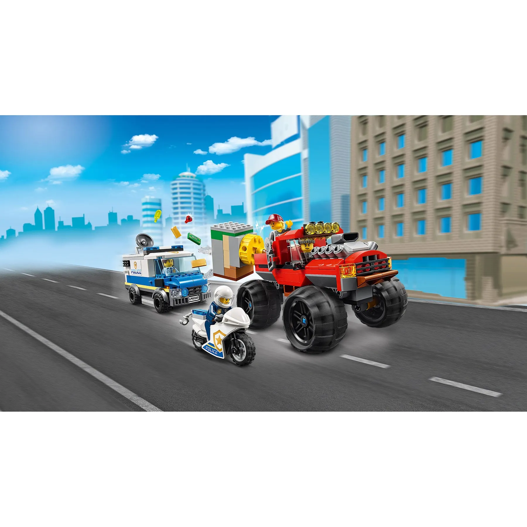 Конструктор LEGO City Police 60245 Ограбление полицейского монстр-трака | Игрушки и хобби