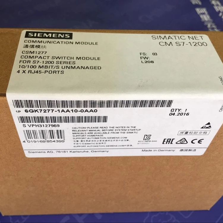 

Новый и оригинальный компактный коммутационный модуль CSM 1277, подключение 6GK7277-1AA10-0AA0