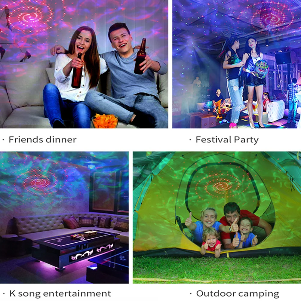 

Colorful Starry Sky Galaxy Projector Nightlight LED Lamp Star Child Blueteeth USB Night Sky Romantic Projection Lamp Gifts