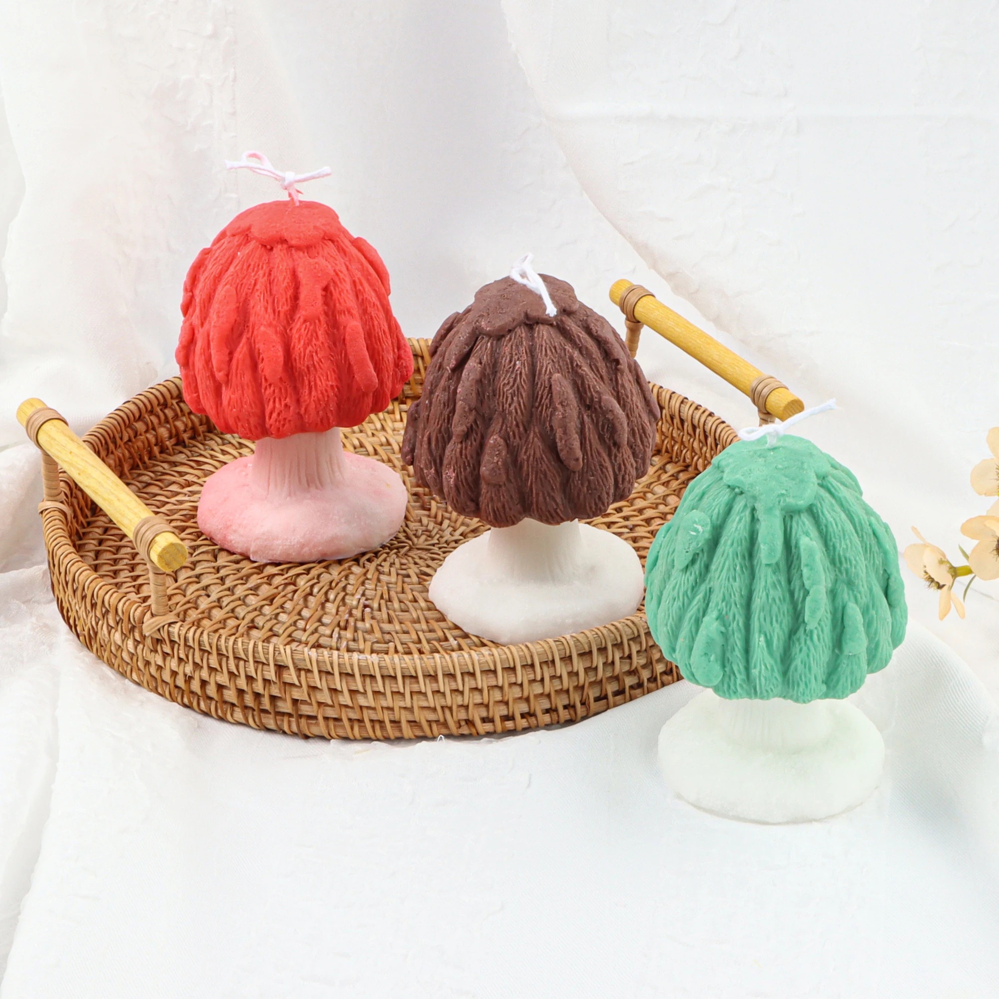 Силиконовая форма в форме свечи гриба Листьев ракушек | Дом и сад